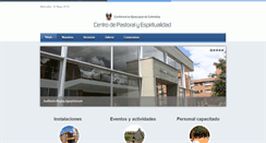 Desktop Screenshot of centrodepastoralyespiritualidad.com